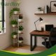 Gardlov 120 cm 7-Tier Metal Plant Stand, White/Wood