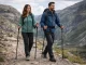Nordic Walking and Trekking Poles Set with Cover, 3 Sections, 114-135 cm, Black