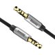 Baseus Yiven Audio Cable Mini Jack 3,5mm AUX, 1.5m, Black+Silver