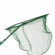 Aquarium Fish Net 7.5x32 cm with Fine Mesh for Catching Fish, green