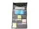 Double-Sided Hanging Underwear Organizer for Closet, 22 Pockets, Black