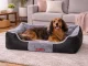 Plush Sofa Dog Bed for Small and Medium Dogs with Washable Cover
