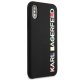 Karl Lagerfeld Glossy Bauhaus vāciņš Apple iPhone X / XS, Melns