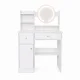 ModernHome Dressing Table with LED Mirror and Drawers