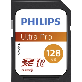 Philips 128GB SDXC Memory Card UHS-I U3 V30 A1