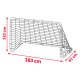 Neo-Sport NS-492 Football Goal 183x122x61 cm, Black