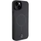 Mercedes Smooth Leather MagSafe case for iPhone 15 Plus - black