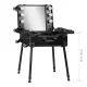 Activeshop T-27 Portable Makeup Station on Wheels, Black