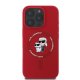 Karl Lagerfeld Silicone Karl&Choupette Heads Ring MagSafe Phone Case Cover iPhone 16 Pro Max - Red