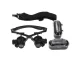 Watchmaker Headband Magnifying Glasses with LED Light and 10x 15x 20x 25x Lenses, Black