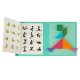 Magnētiska grāmatu puzzle 3D Tangram bloki