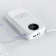 Dudao K13Pro 20000mAh Powerbank with Built-in Cables, White