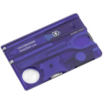 Victorinox SwissCard Lite Multi-Tool Card, Blue Transparent