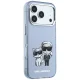 Karl Lagerfeld Karl&Choupette Sketch Print MagSafe Case for iPhone 17 Pro / 18 Pro, Blue