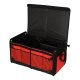 Car Trunk Organizer 56L XXL, Foldable with Lid, Black/Red
