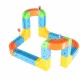 Magnetic Construction Set and Race Track, 65 Pieces
