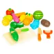 Wooden Play Food Cutting Set with Crate, 17-Piece Kitchen Toy
