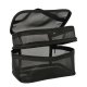 Large Two-Tier Travel Toiletry Bag Cosmetic Organizer, Black