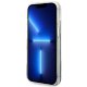 Guess Flower Liquid Glitter Case for iPhone 14 Plus, Blue