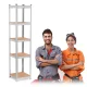 Humberg 4819 Metal Storage Shelving Unit 180x40x40 cm