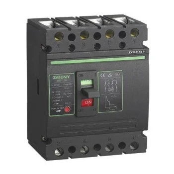 Molded Case DC Circuit Breaker - 4P, 125A, 1000VDC, Black