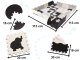 Kids Foam Floor Puzzle Mat Animals/Shapes - 36 pcs, 30x30cm