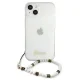 Guess Pearl Transparent Hardcase for iPhone 13 mini, White