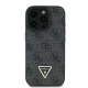 Guess iPhone 16 Pro Max Case Leather 4G Triangle Strass MagSafe, Black