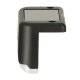 Outdoor LED Solar Stair Lights with Dusk Sensor, 8 Pcs, Black