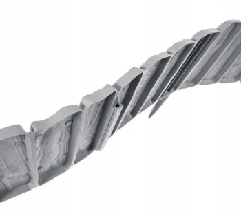 Decorative Lawn Edging WOOD 58 × 12.5 cm, Light Grey