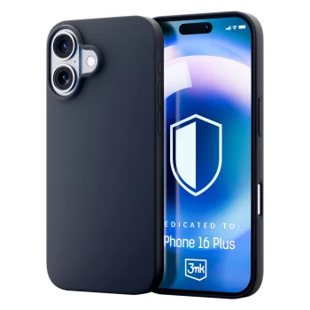 3mk Hardy Silicone MagCase for iPhone 16 Plus, Gray