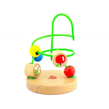 Lucy & Leo LL146 Wooden Bead Maze Toy, Green