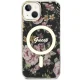 Guess iPhone 14 Case Flower MagSafe, Black