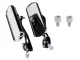 Aluminum Motorcycle Mirrors with M10 Mount and M8 Adapter, 2 pcs, Black