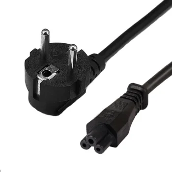 Power Supply Cable 220V, Schuko to C5, 3x0.75 mm2, 3m, Black