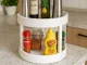 Two-Tier Rotating Kitchen Organizer, White