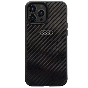 Audi iPhone 14 Pro Max Case Carbon Fiber, Black