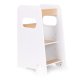 ECOTOYS Toddler Tower Kitchen Helper Adjustable Montessori Learning Stool for Children