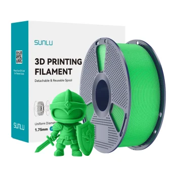 Sunlu PLA+ 1.75mm 3D Printer Filament, Green (PLA+ G)