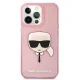 Karl Lagerfeld iPhone 13 Pro Max Case Glitter Karl\'s Head, Pink