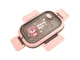 Pink Lunch Box with 3 Compartments and Cutlery