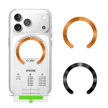 Tech-Protect MMP-210 MagSafe Magnetic Ring 2-Pack - Orange / Black
