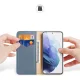 Dux Ducis Hivo Genuine Leather Wallet Case for Samsung Galaxy S22+ with RFID Blocking, Blue