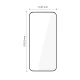 Tech-Protect Glass Fit+ 2-Pack Tempered Glass for Xiaomi 17T Pro, Black