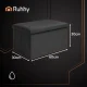 Ruhhy Velvet Storage Ottoman 60x30x30 cm, Black Foldable Bench