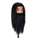 Gabbiano WZ4 Men\'s Hairdressing Training Head with Beard Synthetic Hair Black