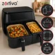 Zortiva Disposable Dual Air Fryer Paper Liners, 150 Pcs