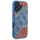 Guess dėklas iPhone 16 6.1\" 4G Flowers Print MagSafe, GUHMP16SP4ROPEMCB, mėlynas