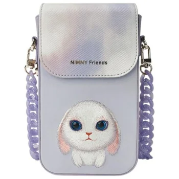 Nimmy Big Eyed Pet 2.0 Rabbit Phone Bag, Purple