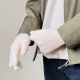 Braided Touchscreen Gloves with Finger Cutouts, Pink